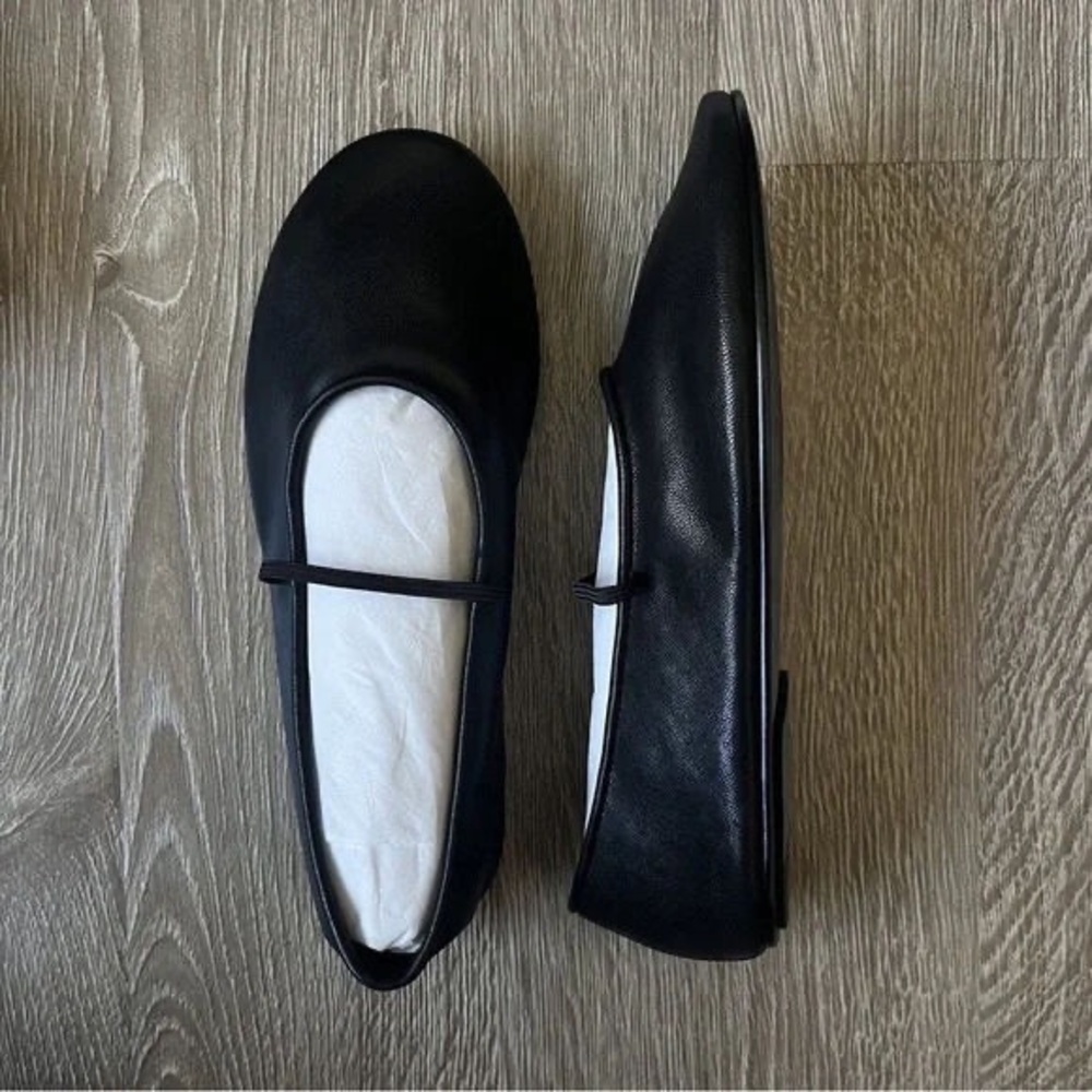 The Row Black Dress Shoes Minimalist Ballet Flats - Picture 2 of 3